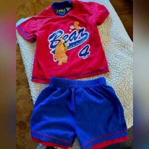 Kids Red and Blue Bear Matching Set